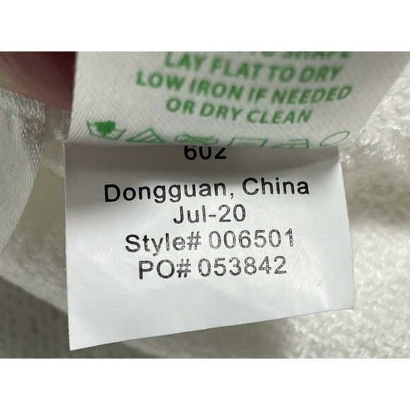 Lilly Pulitzer Morgen V-neck Sweater White w/Gold Stitching Large Style 006501 - Picture 8 of 8